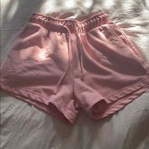 Pink Missguided shorts